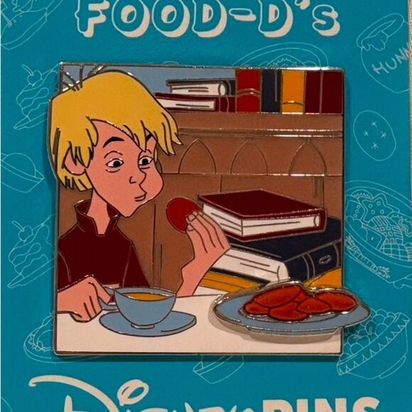Disney Parks Food-D's Collection Sword & The Stone King Arthur LE 4900 Pin NWT - Picture 3 of 5